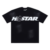 Hellstar Rhinestone Flame Logo Black Washed Tee