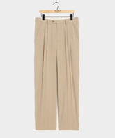 Italian Linen-Silk Herringbone Wythe Trouser