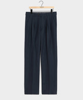 Italian Linen-Cotton Pinstripe Wythe Trouser