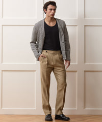 Italian Linen Side Tab Trouser