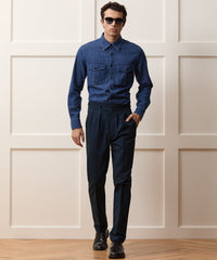 Italian Heathered Cotton Gurkha Trouser