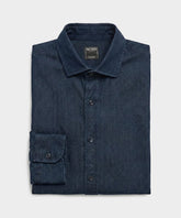Chambray Spread Collar Dress Shirt