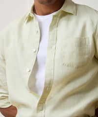Slim Sea Soft Irish Linen Point Collar Shirt