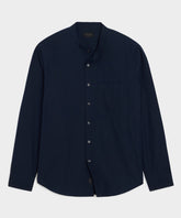 Poplin Band Collar Big Shirt
