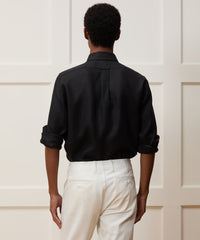 Slim Sea Soft Irish Linen Point Collar Shirt