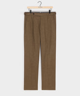 Italian Heathered Cotton Side Tab Trouser