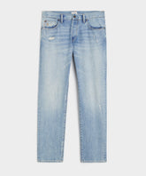 Slim Selvedge Jean in Distressed Wash