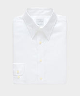 Italian Cotton-Linen Long Point Collar Dress Shirt
