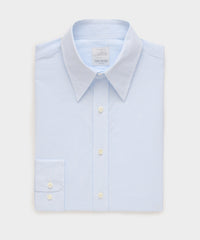 Italian Cotton-Linen Long Point Collar Dress Shirt