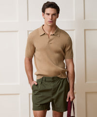 Cotton-Cashmere Sweater Polo