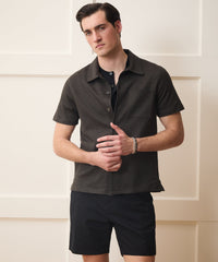 Italian Linen-Cotton Knit Shirt