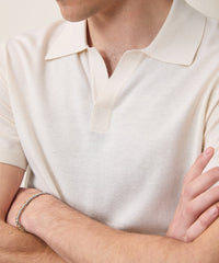 Silk-Cashmere Montauk Sweater Polo