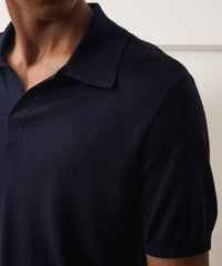 Silk-Cashmere Montauk Sweater Polo