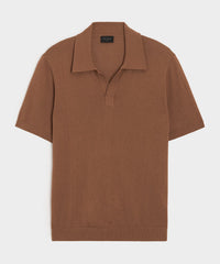 Silk-Cashmere Montauk Sweater Polo