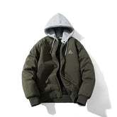 Mens Vintage Jackets Jacket Loose Baseball Suit Flight Suit Hooded