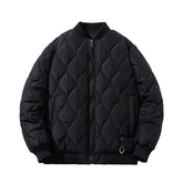 Men Vintage Jackets Loose rhombus cotton-padded baseball jacket jacket jacket