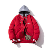Mens Vintage Jackets Embroidered Jacket Autumn/Winter Baseball Jacket Cotton Jacket