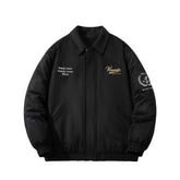 Mens Vintage Jackets Lapel Baseball Jacket Ruffian Padded Jacket