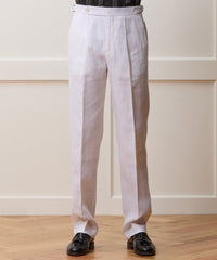 Irish Linen Side Tab Trouser
