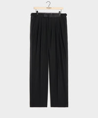 Relaxed Italian Wool Tuxedo Trouser