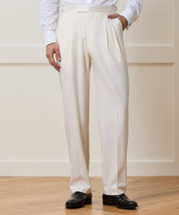 Relaxed Italian Wool Tuxedo Trouser
