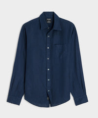 Slim Sea Soft Irish Linen Point Collar Shirt