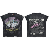 Rough Play T Shirts RoughPlay Tour Sleeveless Street Holes Diamonds