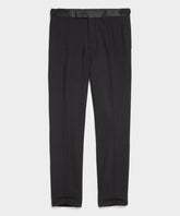Slim Italian Wool Tuxedo Trouser