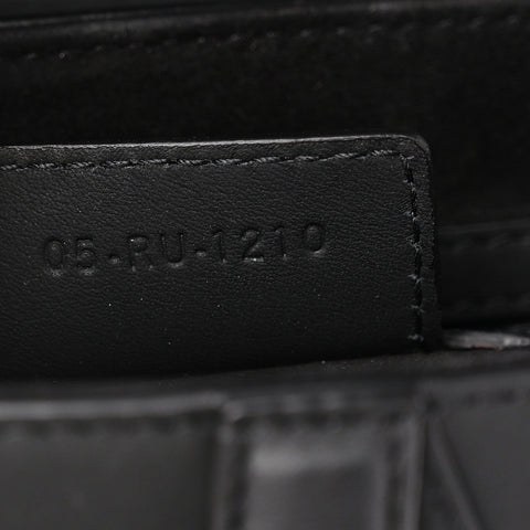 Ultra Matte Calfskin Saddle Bag Black
