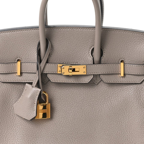 Taurillon Novillo Birkin 25 Gris Asphalte