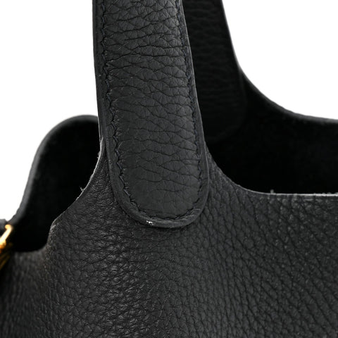 Taurillon Clemence Picotin Lock 22 MM Black