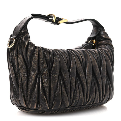 Nappa Matelasse Pouch Sand Coffee
