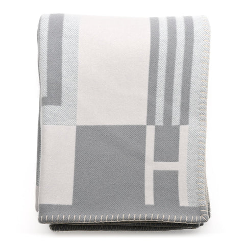 Wool Cashmere Ithaque Blanket Gris Perle