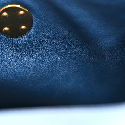 Taurillon Clemence Mini Lindy 20 Deep Bleu