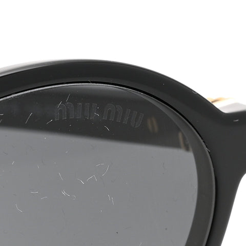 Acetate Oval Regard Sunglasses SMU04Z Black