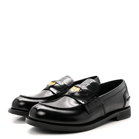 Spazzolato Penny Loafers 37 Black