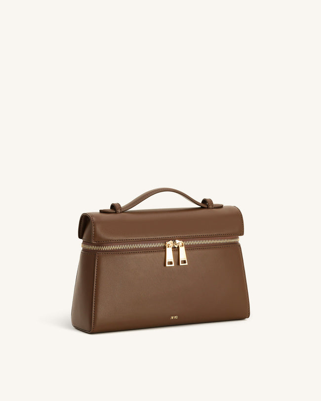 Thea Large Top Handle Bag - Mocha Brown Main Image