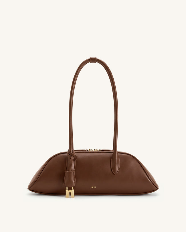 Zora Shoulder Bag - Brown Hover Image