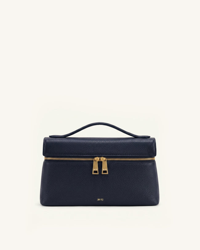Thea Top Handle Bag - Navy Blue Hover Image