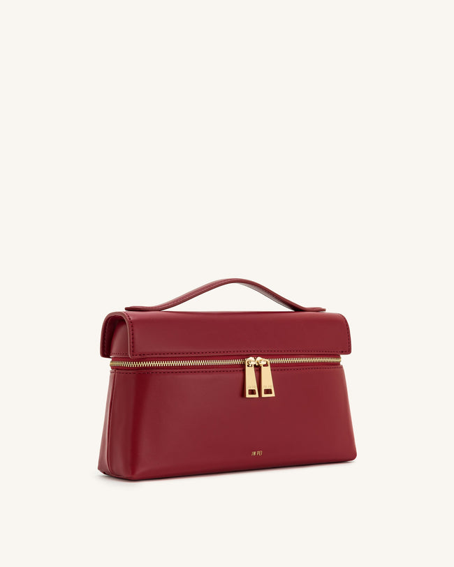 Thea Top Handle Bag - Claret Main Image