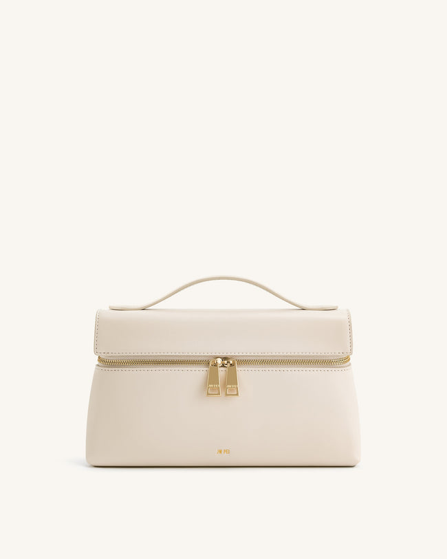 Thea Top Handle Bag - White Hover Image