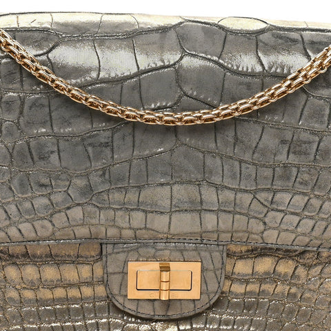 Metallic Alligator 2.55 Reissue 226 Flap Gold