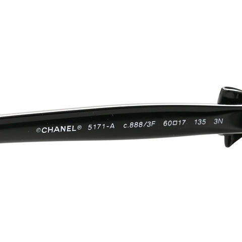 Acetate CC Bow Sunglasses 5171-A Black