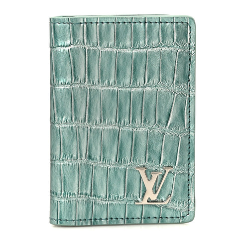 Crocodile Pocket Organizer Bleu Pool