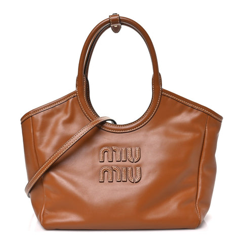 Soft Calf Softy Small Ivy Tote Bag Caramel