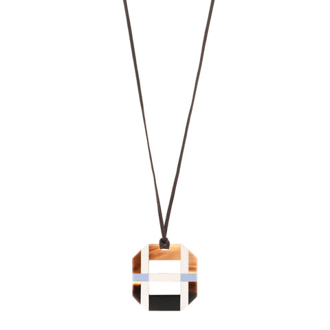 Horn Lacquer Opus Octagonal Necklace