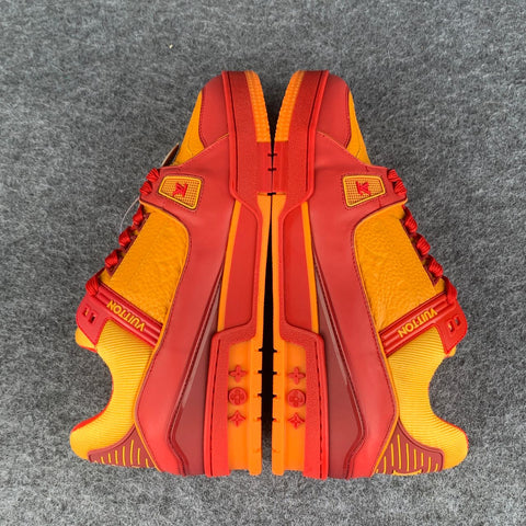 LV Trainer 'Bordeaux Red Orange'