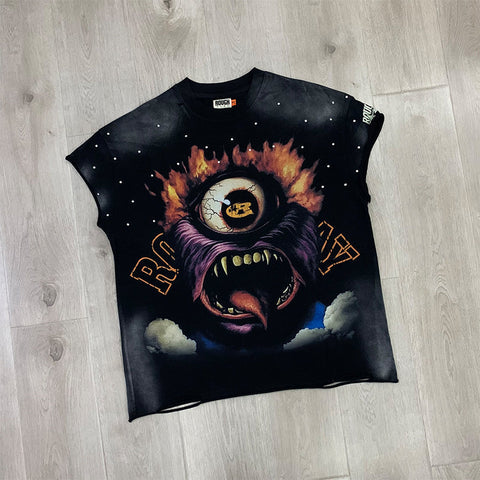 Rough Play T Shirts RoughPlay Monster CutOff Sleeves