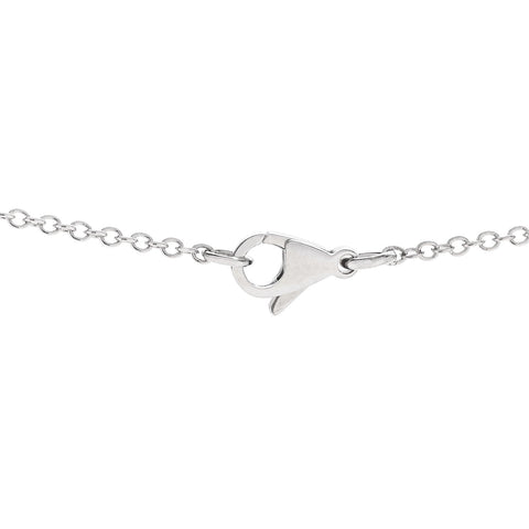 18K White Gold Diamond Cultured Pearl Plume De Chanel Necklace