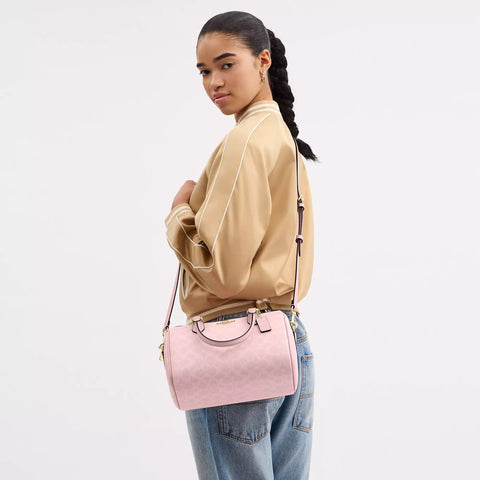 Coach Outlet Rowan Satchel Bag In Signature Canvas